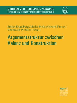 cover image of Argumentstruktur zwischen Valenz und Konstruktion